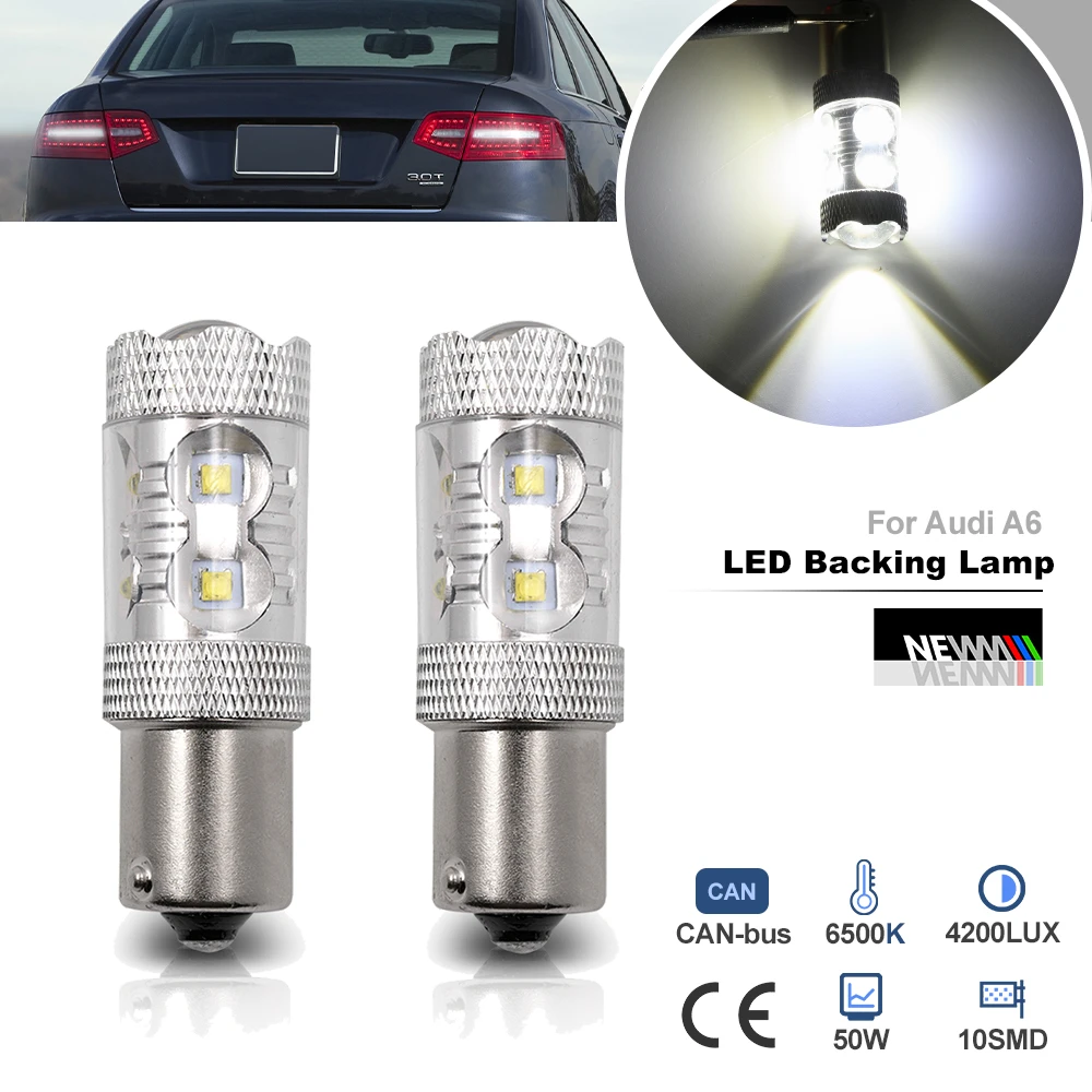 LED BA15S 1156 P21W Backup Reverse Light Bulb for Audi A6 4A C4 Avant