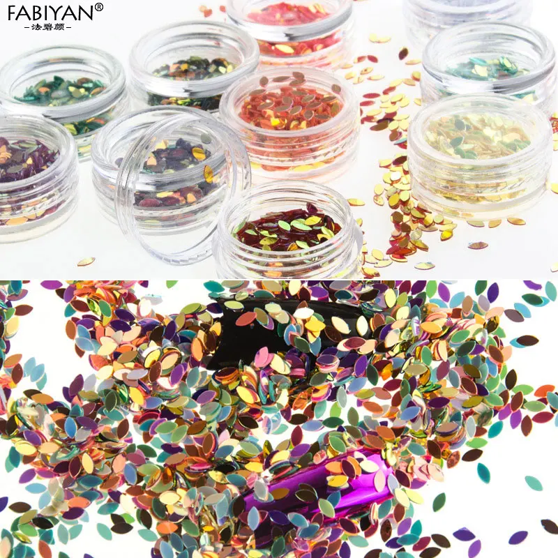 12 горшков разноцветные цветочные блестки для дизайна ногтей украшение блеск