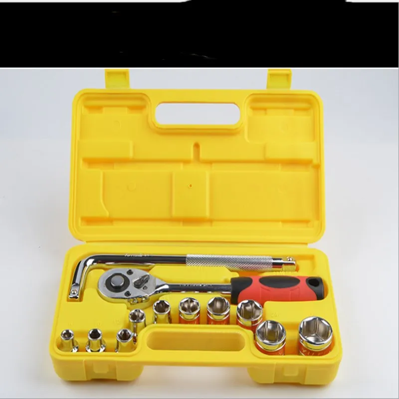 

Household 13 Auto Maintenance Tools Socket Wrench Multi-functional Auto Maintenance Socket Combination Tools