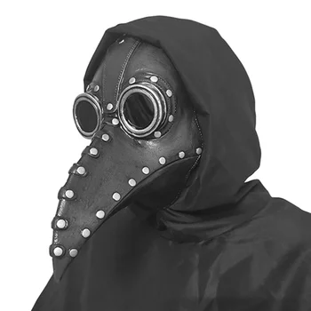 

Mask Halloween Plague Doctor Punk Retro Plague Crow Beak Halloween Costume For Halloween Easter Masquerade Rock Concert