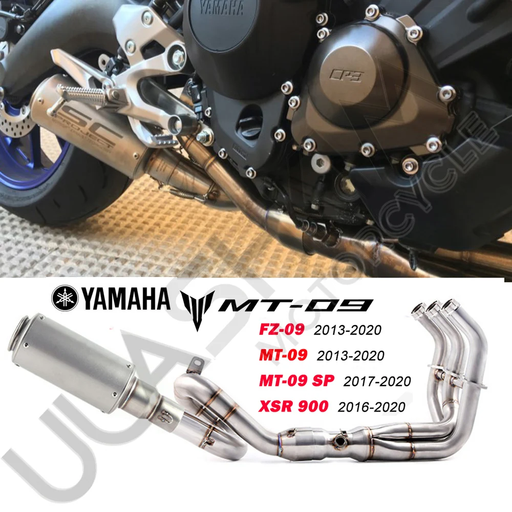 For Yamaha Fz09 Mt09 mt-09 fz-09 Xsr900 2013 To 2020 Motorcycle Escape Exhaust Full System | Автомобили и мотоциклы