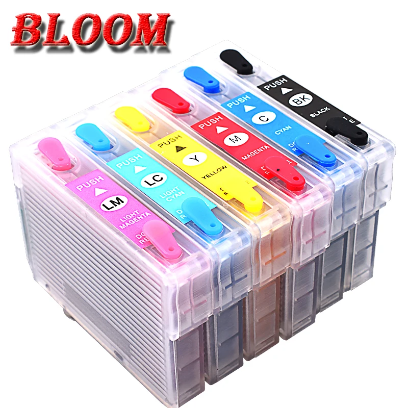 

Free Shipping 82 refillable ink cartridge for epson R390 RX590 R270 RX610 RX690 R290 RX615 (T0821-T0826/811-816)