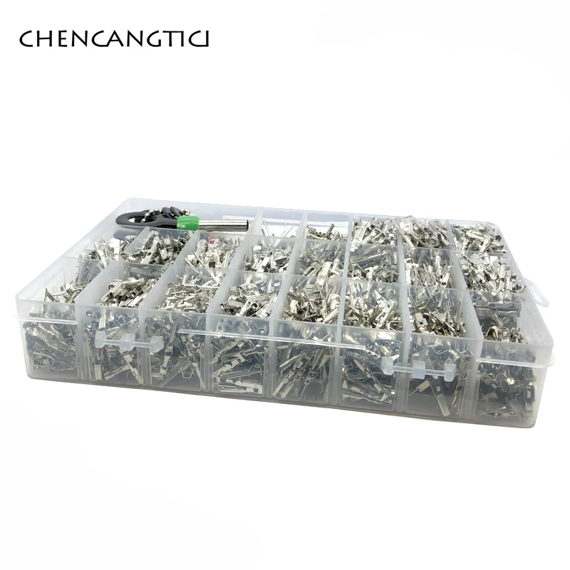 1/1.5/1.8/2.2/2.8/3.5mm Male Female Auto Crimping Wire Terminal Box With Pin Removal Tool For VW Tyco AMP Boschs FCI Deutsch terminal connector