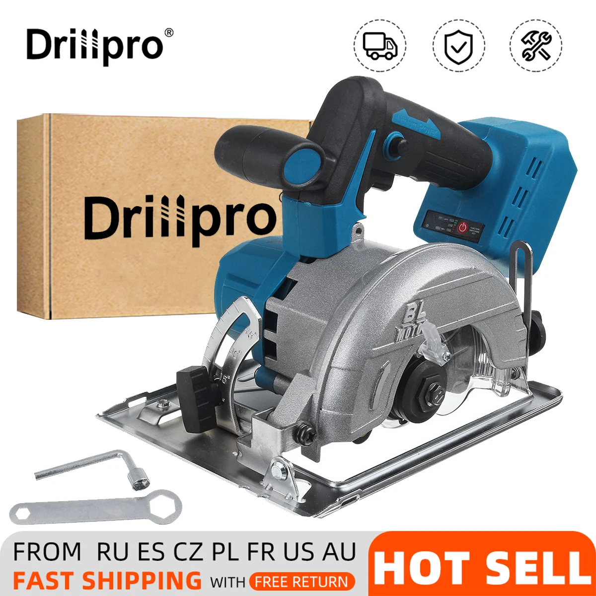 Cortador de madera Circular eléctrico inalámbrico, ajustable de ° a 45 °, 10800RPM, de 18V para batería [Rango de Color] - AliExpress Herramientas