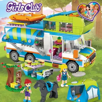 

New Friends Series Mia's Camper Van Building Blocks Bricks Toys Children Birthday Gift Compatible With 41339