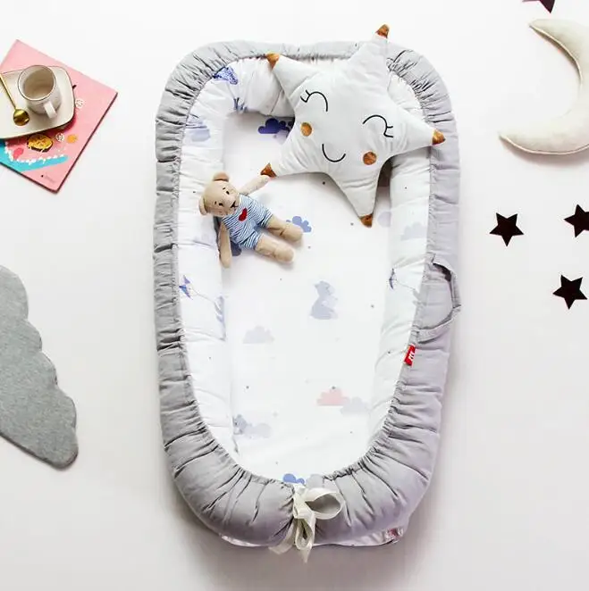 Переносная люлька, Детские бамперы для новорожденных, спальная корзина, защитная кроватка, постельное белье, 55*90 см, одежда для детской комнаты - Цвет: YHM008E
