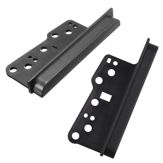2 Pcs Radio Brackets Double Din Stereo Panel Fascia DVD Dash Mount Trim