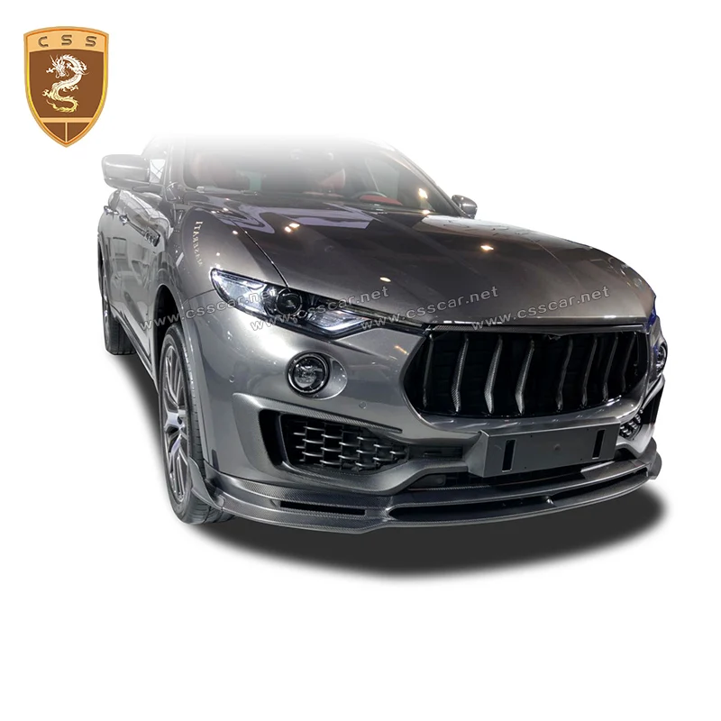 Передний бампер из углеродного волокна с лампой накладка на губы для Maserati SUV levante