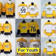 Новые детские молодежные майки Nashville PK Subban Pekka Rinne Filip Forsberg Ryan Johansen Roman Josi
