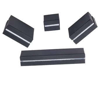

New Fashion Black Jewelry Box for Earrings Necklaces Pendant Bracelets Bangles Jewelry Display 5X22X3.7cm