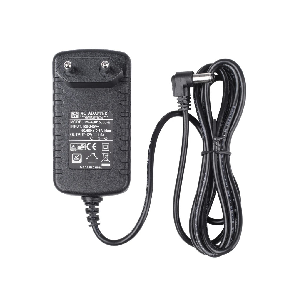 

2M LED Light & Monitor EU Plug 2.5 AC Power Supply Adapter Charger AC 100-240V to DC 12V 2A for Viltrox L116T L116B L132T L126T