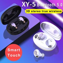 XY-5 TWS 5,0 Bluetooth наушники 3d стерео сенсорные наушники беспроводные наушники с микрофоном гарнитура для телефона