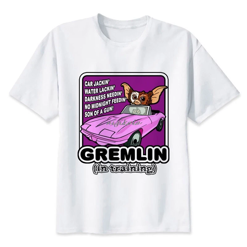 

Gremlin 20T shirt men t fashion t-shirt O Neck white TShirts For man Top Tees7 fashion short t shirt Funny men tops