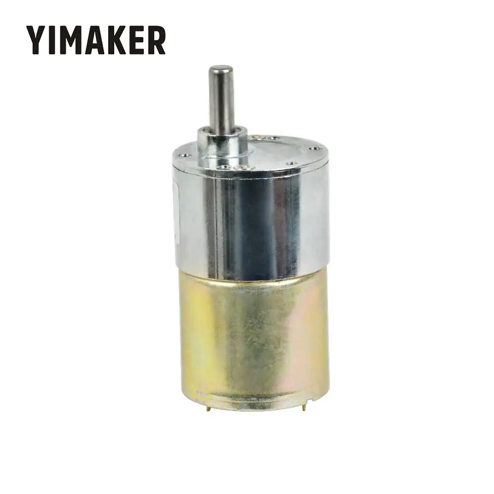 Aiyima Micro Шестерни двигателя DC12V 24 В Outdiameter 37 мм высокого колпака положительные и разворота двигатель постоянного тока щетки