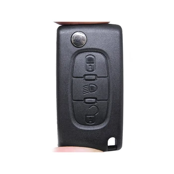 

IperChiavi ICIT17 remote key Shell 3 buttons with blade HU83 light battery case without Transponder chip for Peugeot Citro