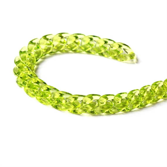 80 шт. прозрачные неоновые зеленые акриловые звенья цепи, прозрачные пластиковые звенья цепи, открытая ссылка на размер 23 мм x 16 мм