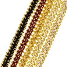 

5yards/roll Gold And Silver Ribbon For Wedding Home Hand Sewing Craft Lace Ribbon DIY Clothes And Skirt Sewing Fabric Supplies