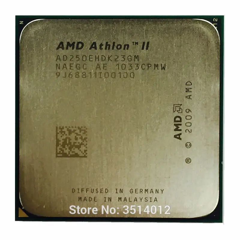 AMD Athlon II X2 250e 3.0 GHz Dual-Core CPU Processor AD250EHDK23GM Socket AM3 |