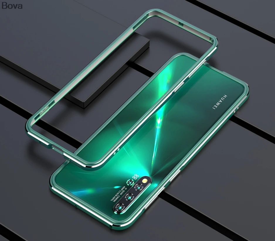 Чехол для huawei Nova5 роскошный Ультратонкий алюминиевый бампер для huawei Nova 5 Pro+ 2 пленки(1 передняя+ 1 задняя