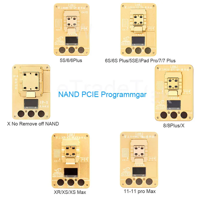  WL PCIE NAND programador para iPhone 11ProMax XR XS XSMAX X 8P 8 7P 6SP6 6P 5 Disco Duro Escritura 