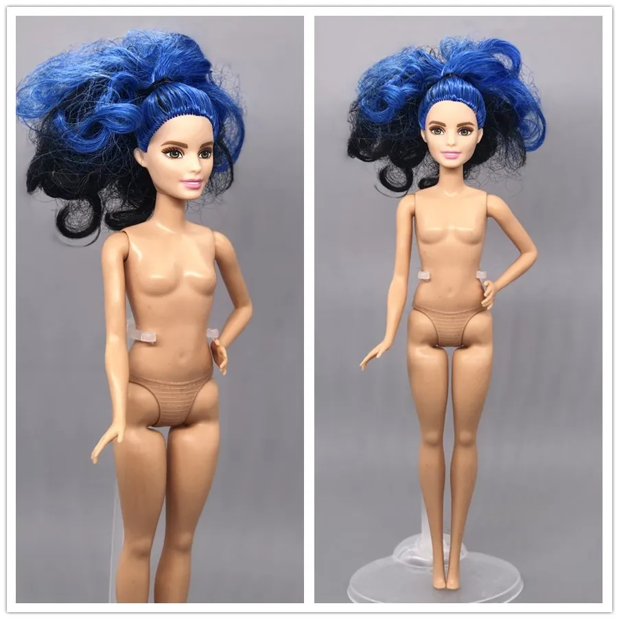 original nude doll Голова+ тело/Оригинальная кукла Обнаженная/нормальная кожа и Коричневая кожа африканские куклы/DIY для 1/6 куклы/игрушки для детей/Детские куклы - Цвет: original nude doll