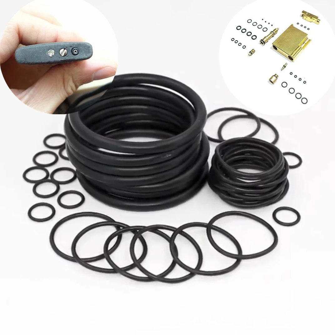 120pcs/Pack Anti Gas Leak Seal Waterproof Rubber O-Ring Gasket DIY Repair Replacement Part For Dupont & Famous Brand Lighters 2