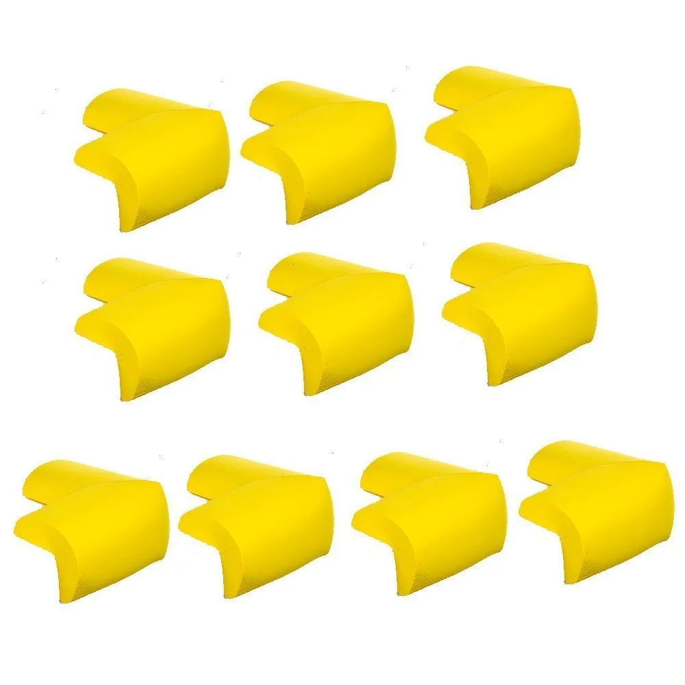 yellow10pcs 10 шт. детская безопасная угловая защита от столкновений Детская безопасность защита Ram детская безопасная защита мягкий угол - Цвет: yellow10pcs