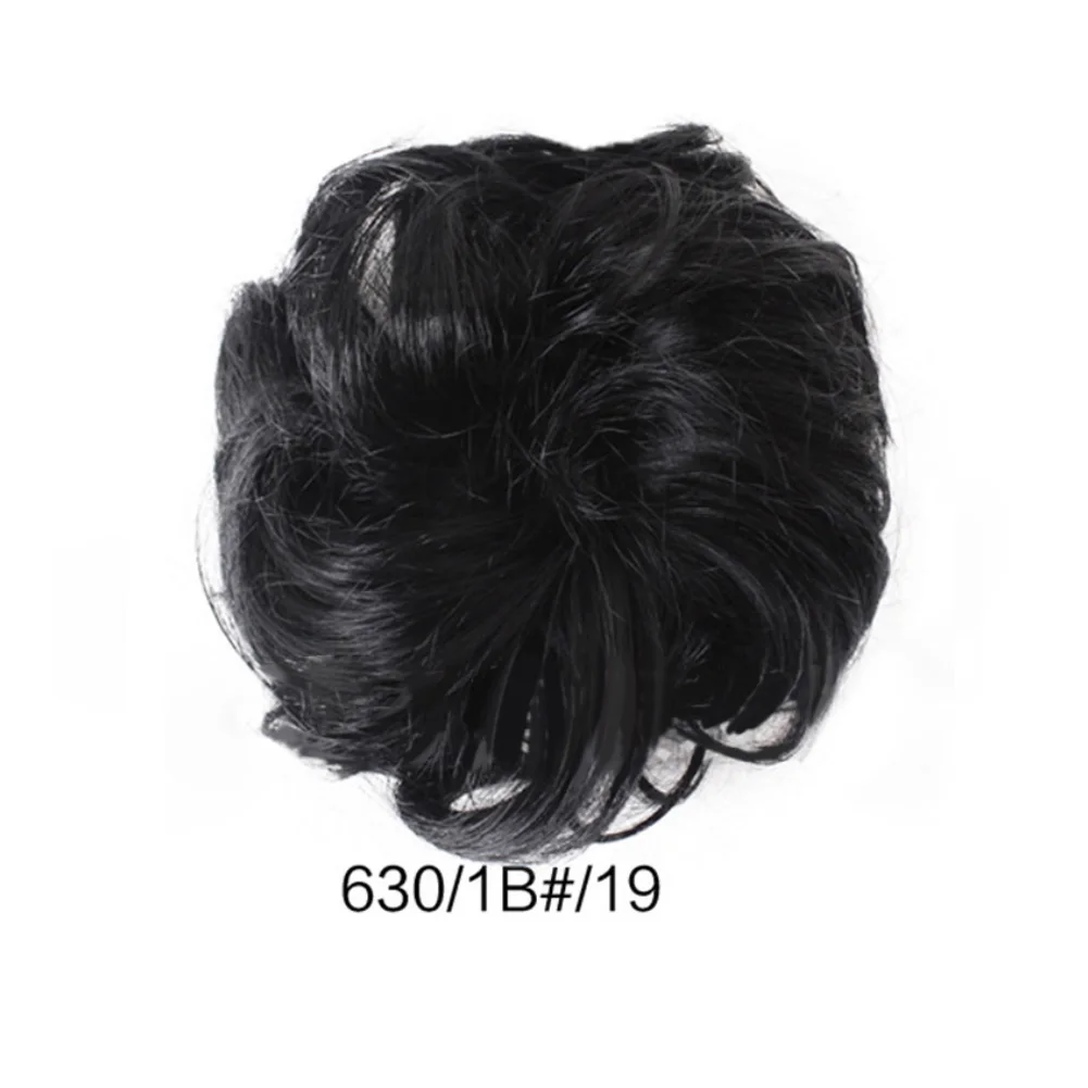 Для женщин пучок волосы для наращивания волнистые грязный парик Свадебные шиньон парики