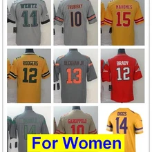 Женские трикотажные изделия Carson Wentz patrick mahomes Aaron Rodgers Stefon Diggs Trubisky dan marino jimmy garoppolo hopkins Andrew Luck