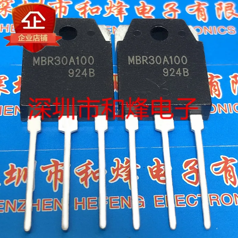 

10 шт. MBR30A100 TO-3P 100V 30A