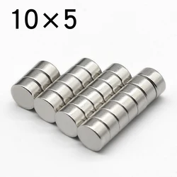 50/100/200 Pcs 10x5 Round NdFeB Neodymium Magnet N35 Super Powerful Small imanes Permanent Magnetic Disc