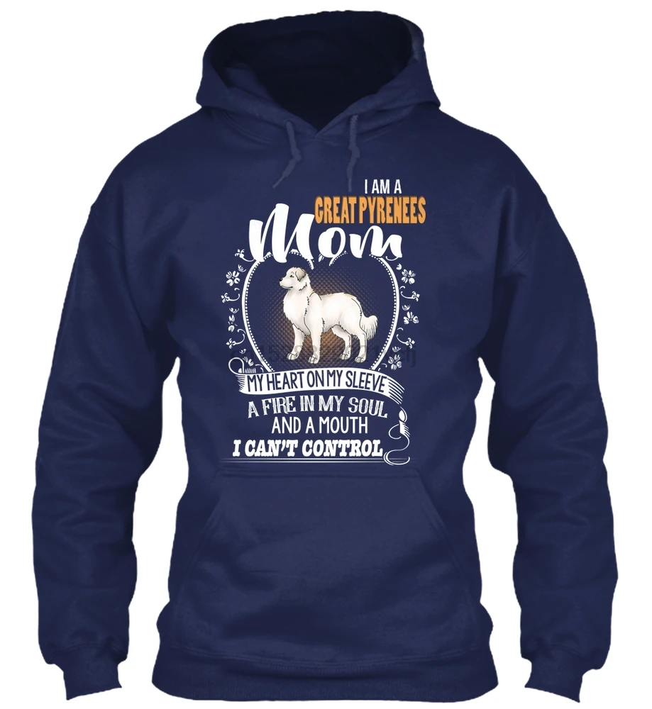 Мужская толстовка с длинным рукавом Love With My Great Pyrenees(8) женская уличная одежда