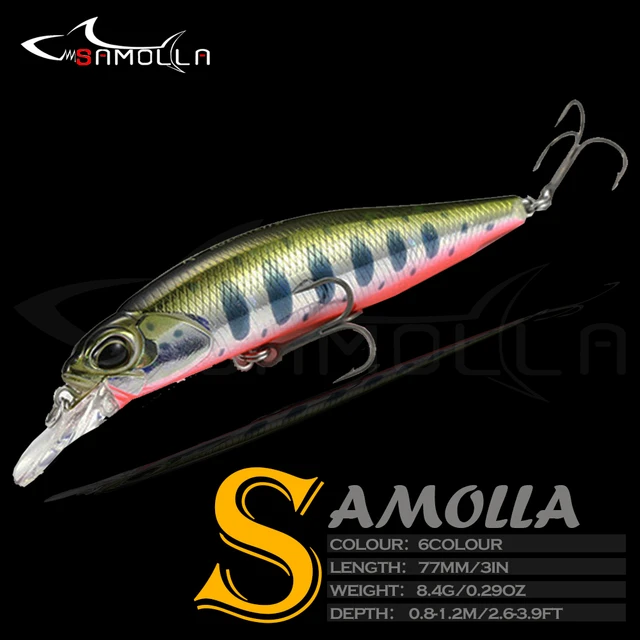 Señuelo De Pesca Minnow Jerkbait Nuevo Cebo Mino 77mm 8,4g Wobbler Carpa  Isca Accesorios Artificiales Leurre Souple Señuelos Equipo - Anzuelos De  Pesca - AliExpress