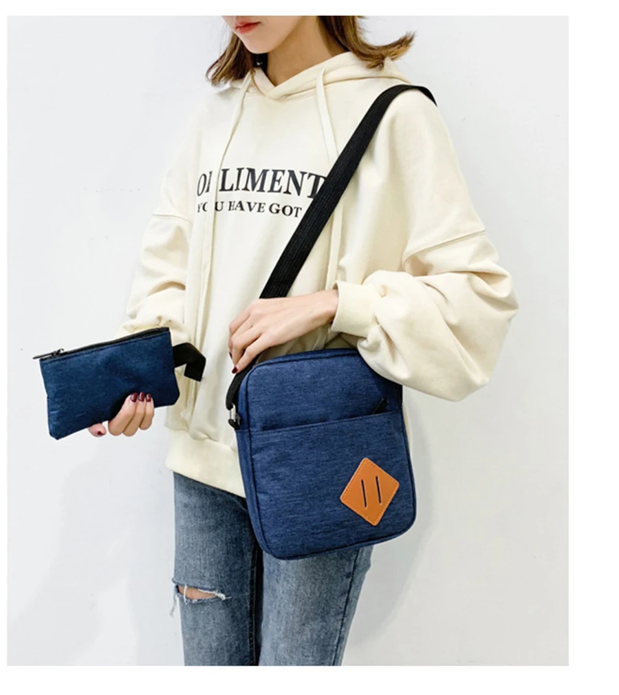 New Three-Piece USB Charging Bag Men Women 15.6 Inch Laptop Backpack Fashion School Bags Large Capacity Multifunction Travel Bag