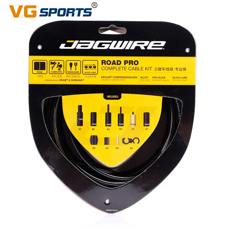 VG sports JAGWIRE RACER ROAD PRO Road Pro Полный комплект кабелей/комплекты тормозных кабелей