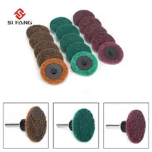 Disques de ponçage Roloc 1/2/3 ", 10 pièces, verrouillage de Surface, à changement rapide, pour le polissage des métaux