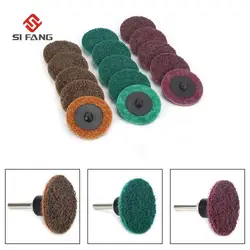 Disques de ponçage Roloc 1/2/3 ", 10 pièces, verrouillage de Surface, à changement rapide, pour le polissage des métaux 