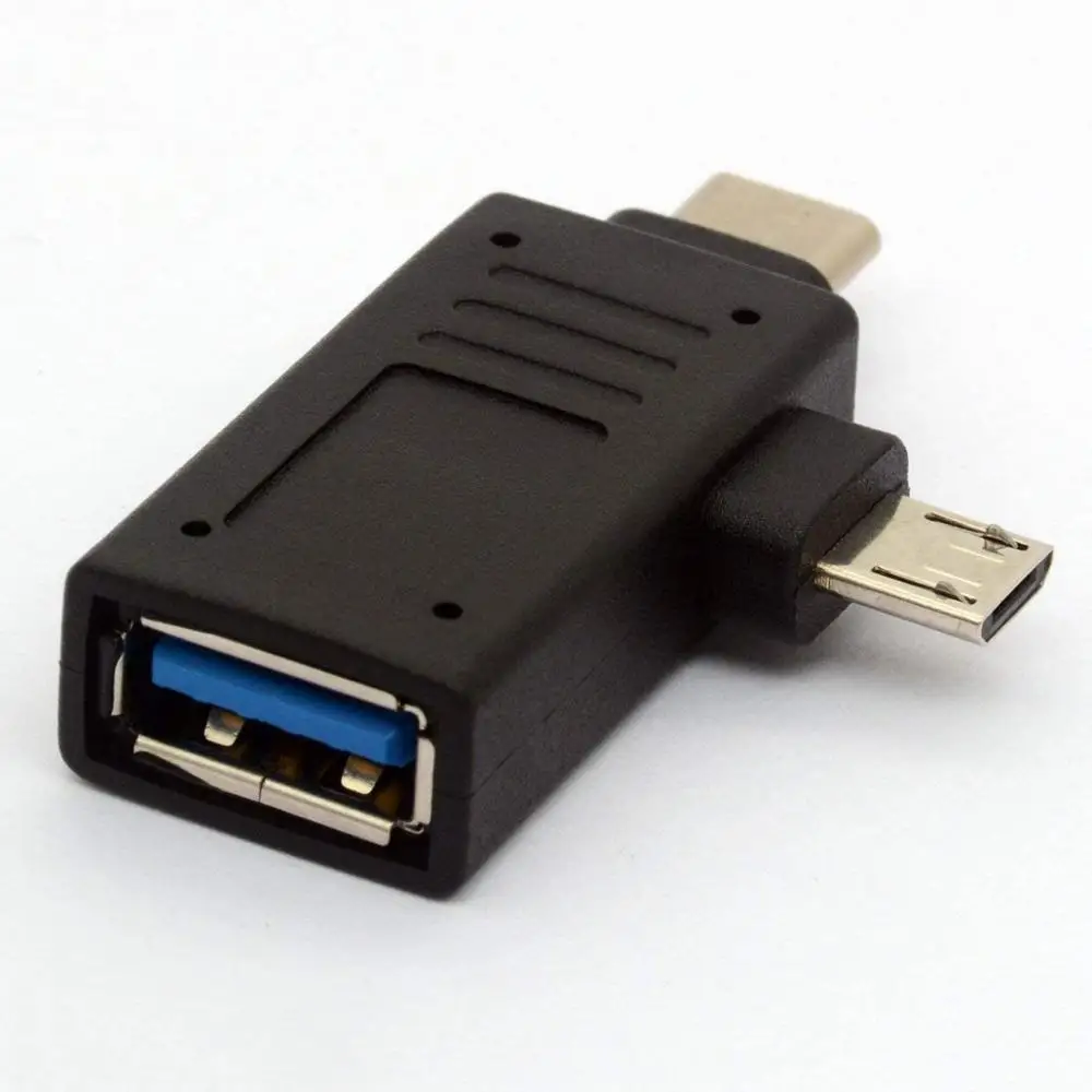Адаптер 2 в 1 Micro USB 3 0 и Type C OTG | Электроника