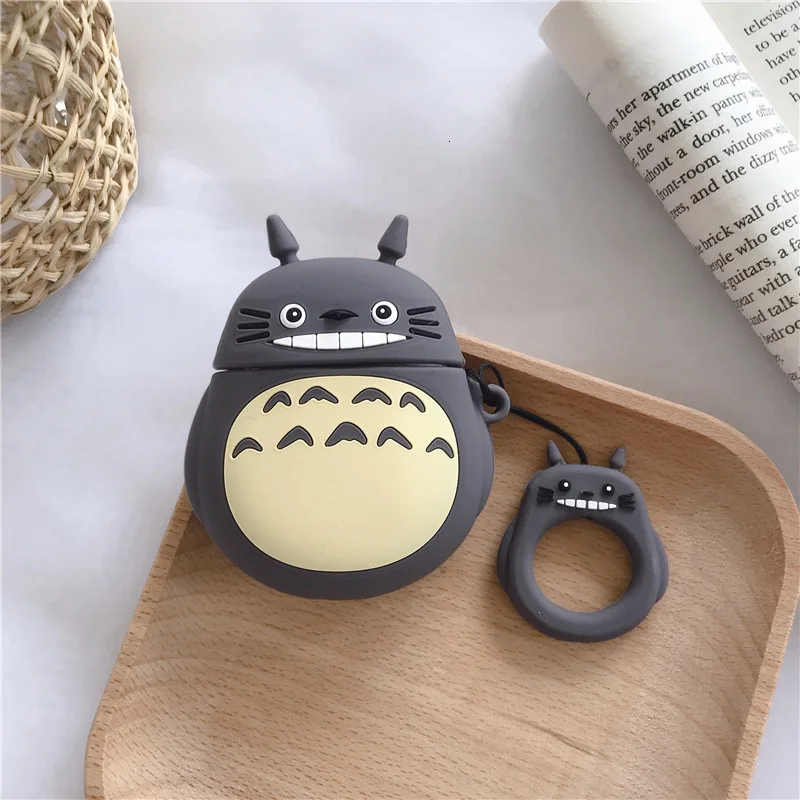 VOZRO Totoro беспроводные bluetooth наушники чехол для Apple Airpods силиконовые наушники Чехлы для Airpods2 защитный чехол