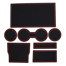 7-teiliges Set Von Tesla Modell 3 Auto Innen Anti Slip Pad Auto Konsole Liner Acessories Tasse Und Zentrum konsole Liner