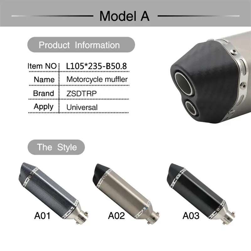 Sclmotos 38-51 мм граффити побега выхлопная труба akrapovic глушитель для скутера Байк для Honda Для Kawasaki Для Yamaha KTM ATV