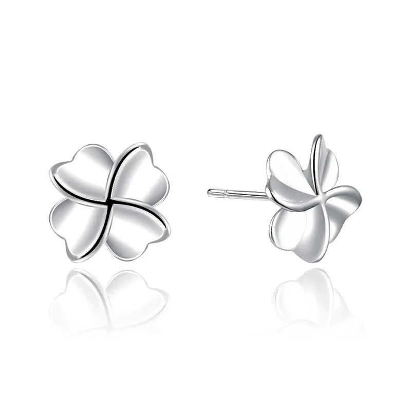 Женские серьги для пирсинга Lucky Delicate из стерлингового серебра 925 пробы с 4
