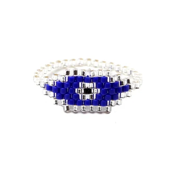 

FAIRYWOO Miyuki Bead Gothic Eye Rings For Women Boho Jewelry Hot Sale New Ring Gold Accessories Handmade Gifts Luxury Wholesale