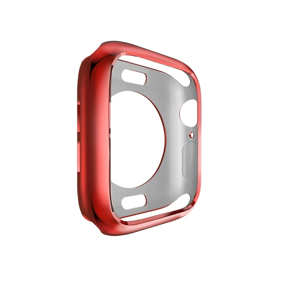 Чехол для наручных часов Apple Watch 4 5/3/2/1 40 мм 44 царапин половина пакета electroplating TPU шесть цветов чехол s для наручных часов iWatch, версия 3, 2, 42 мм, 38 мм