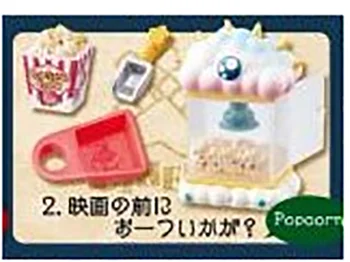 

Japan genuine bulks Cute fun movie snack Popcorn rement candy food furniture toys match forest animal family Collectible Toy