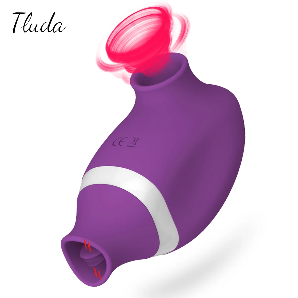 Leistungsstarke Saugen Vibrator für Frauen Clit Sucker Klitoris Stimulator Oral Zunge Blowjob Pussy Lecken Sex Spielzeug für Erwachsene 18 1