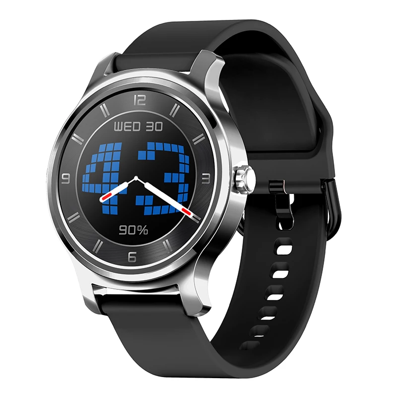 Silver-silicone CHKEPZ, умные часы, Bluetooth, часы для звонков, пульсометр, измеритель артериального давления, для xiaomi, huawei, android, ios, умные часы для мужчин и женщин - Цвет: Silver-silicone