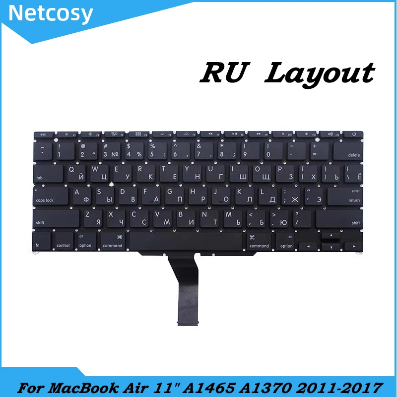 Netcosy RU Replacement Keyboard For MacBook Air 11