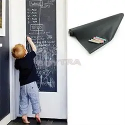 Tableau noir collant en vinyle amovible, 45x200cm, pour dessin Mural, décalcomanies décoratives, pour chambre d'enfants 