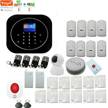 Wi-Fi GSM сигнализация системы безопасности RFID беспроводная домашняя охранная сигнализация приложение TUYA управление ALEXA Google Домашняя версия видео IP камера
